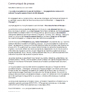 Communiqué de presse