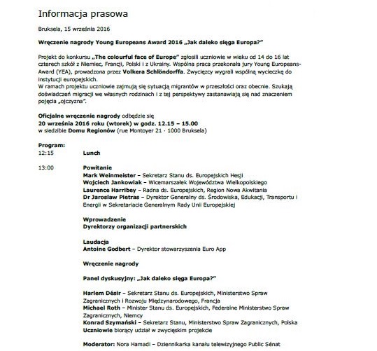 Informacja prasowa